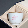 茶杯-陶瓷品茗杯-陶瓷手绘莲花主人杯 商品缩略图1