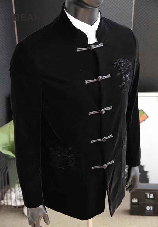 【男装】VIA BEANS 立领盘扣绣龙外套9113010012 商品图3