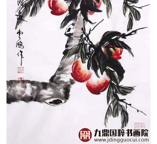 高云鹏《福寿云集》68*138cm 花鸟竖幅作品 茶室/餐厅挂画 商品图5
