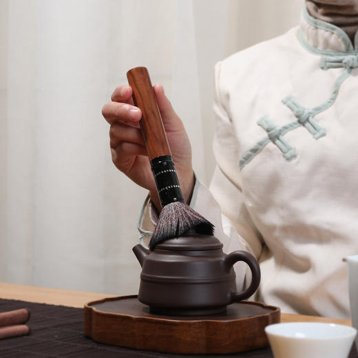 实木养壶笔 茶盘茶桌茶笔刷子 茶道配件 商品图0