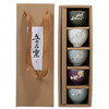 茶杯-陶瓷品茗杯-五大名窑镶银小茶杯 陶瓷功夫茶具汝窑品茗杯套装 商品缩略图4