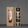 茶杯-陶瓷品茗杯-五大名窑镶银小茶杯 陶瓷功夫茶具汝窑品茗杯套装 商品缩略图3