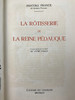 【法语】限量100册编号100！1921年 阿纳托尔·法朗士《鹅掌女王烤肉店》 7幅彩色插图 皮装大32开 商品缩略图3