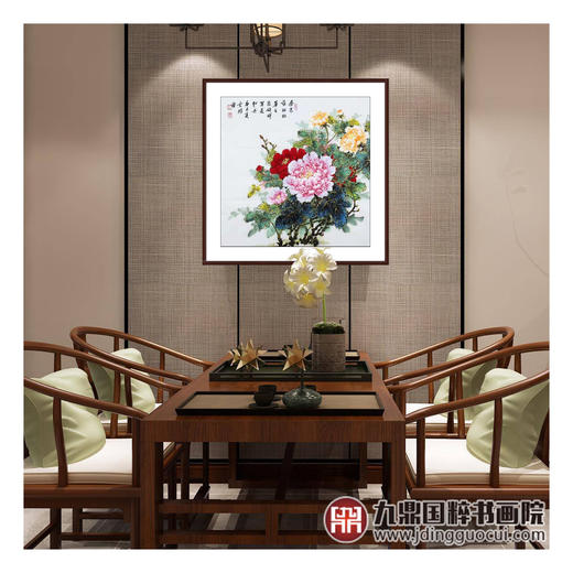 高云鹏《花鸟作品》68*68cm 花鸟斗方作品 餐厅/卧室挂画 商品图3