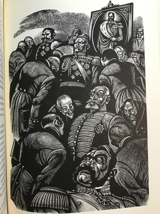 托尔斯泰《复活》 艾肯伯格木版画插图 漆布精装16开 商品图14