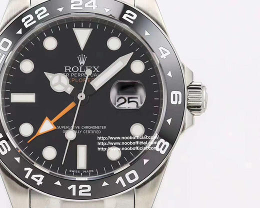 UU劳li士EXPLORERⅡ探险家2，直径42mm ，厚度12mm，2836机芯，男士腕表，精钢表带，自动机械机芯，密底 商品图9