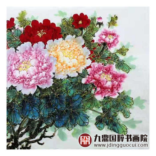 高云鹏《富贵满堂》68*138cm 花鸟横幅作品 卧室/客厅挂画 商品图5