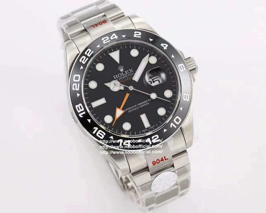 UU劳li士EXPLORERⅡ探险家2，直径42mm ，厚度12mm，2836机芯，男士腕表，精钢表带，自动机械机芯，密底 商品图3