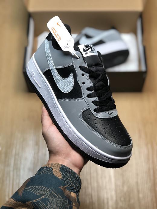 Nike Air Force1 3M黑银蛇纹原楦头原纸板 商品图0