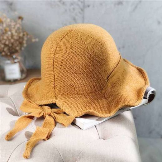 【日系针织渔夫帽】秋冬新款韩版时尚百搭帽子女遮阳保暖毛线帽盆帽 商品图7