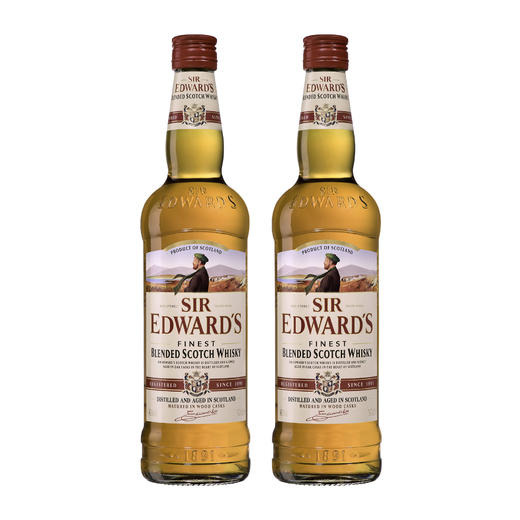 【双支特惠装】爱德华爵士威士忌 Sir Edward Whiskey 500ml 商品图0