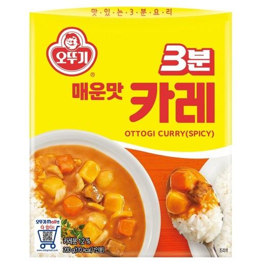 不倒翁3分咖喱辣味오뚜기3분카레매운맛200g 商品图0