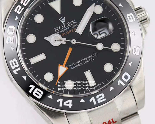 UU劳li士EXPLORERⅡ探险家2，直径42mm ，厚度12mm，2836机芯，男士腕表，精钢表带，自动机械机芯，密底 商品图8