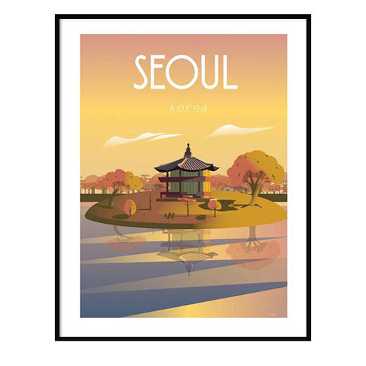 NS家居 ns furniture授权原版装饰画艺术画艺术旅行系列首尔NSPT-G145-AF012-A 商品图0