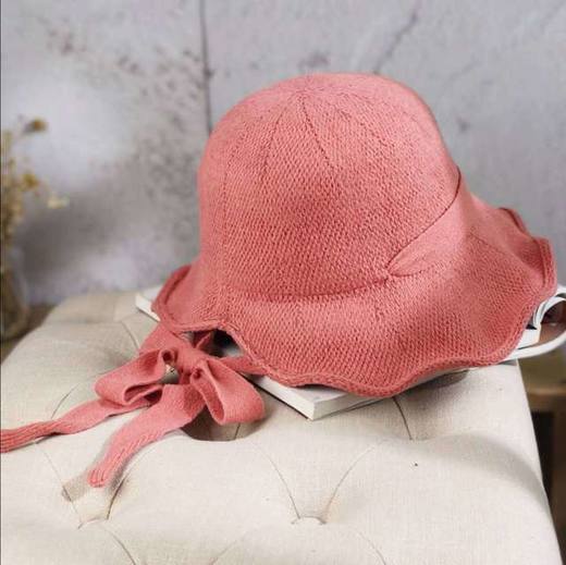 【日系针织渔夫帽】秋冬新款韩版时尚百搭帽子女遮阳保暖毛线帽盆帽 商品图5