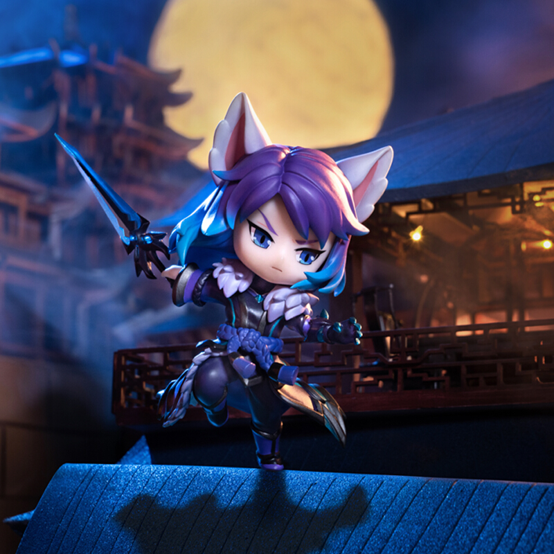 王者荣耀 千年之狐李白q版手办 腾讯动漫官方