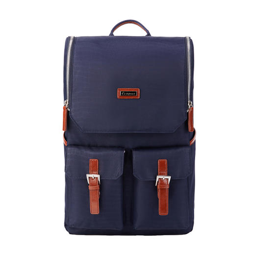 外交官 时尚休闲双肩包 深蓝色 YH-752L 商品图3