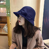 【百搭时装帽礼帽】女士秋冬新款大蝴蝶结毛呢帽韩版休闲百搭时装帽圆顶盆帽 商品缩略图7