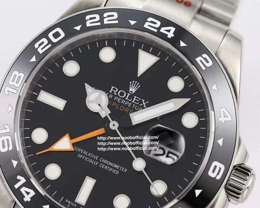 UU劳li士EXPLORERⅡ探险家2，直径42mm ，厚度12mm，2836机芯，男士腕表，精钢表带，自动机械机芯，密底 商品图2