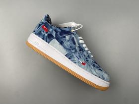 Levi's x Air Force 1 ‘07 丹宁做旧丹宁牛仔空军一号低帮李维斯限定联名款鞋面采用原厂特殊工艺 印染水洗牛仔布