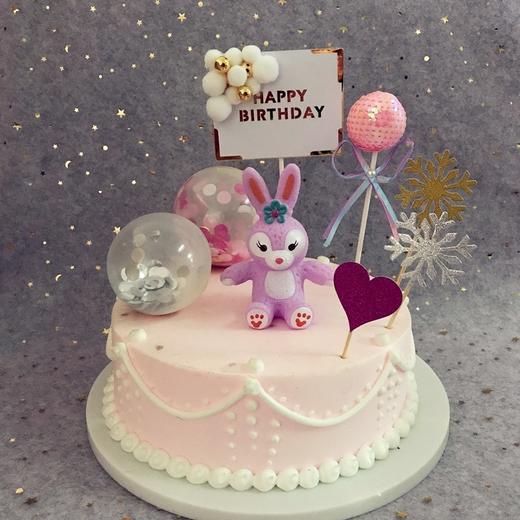 生日蛋糕装饰摆件网红玩偶兔公仔女生新时代星黛露蛋糕摆件