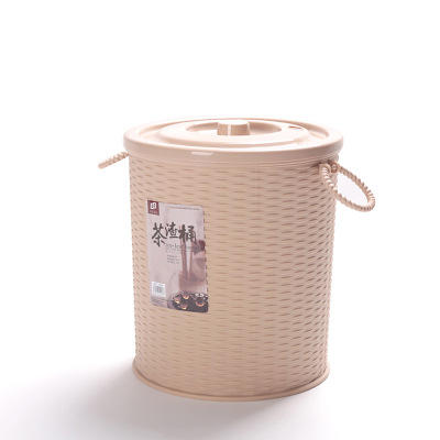 茶桶茶渣桶排水桶带盖塑料垃圾桶家用茶台水桶大号泡茶废水桶 商品图5