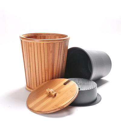 茶桶茶渣桶排水桶带盖塑料垃圾桶家用茶台水桶大号泡茶废水桶 商品图4