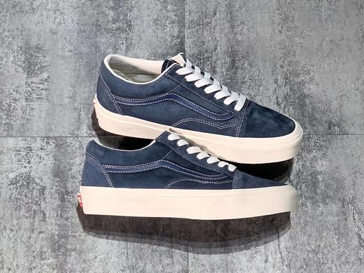 Vans Vault OG Old Skool LX 万斯 余文乐上脚同款 20ss高端支线 卡其棕 湖水蓝 麂皮低帮板鞋 商品图2