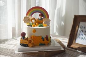 两个挖掘机男孩