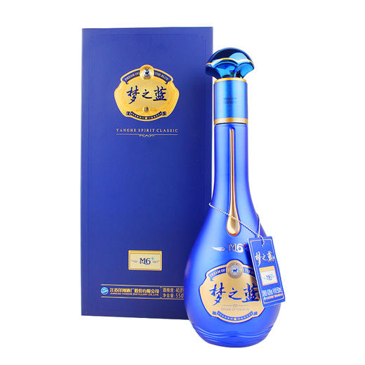 蓝色经典 梦之蓝M6+ 40.8度550ml  绵柔型白酒一箱4瓶 商品图1