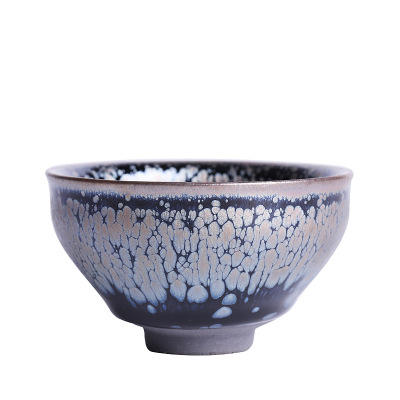 建窑铁胎油滴建盏茶杯盏主人杯大号单杯天目盏建盏陶瓷杯个人 商品图3