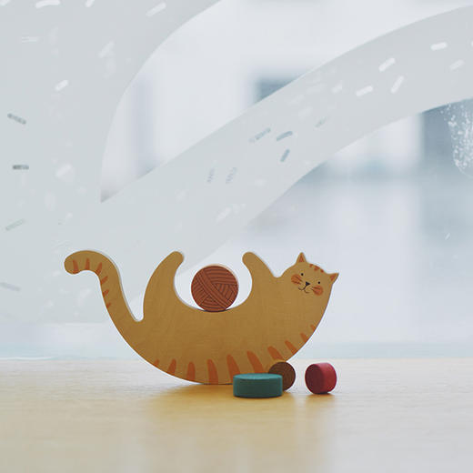 西班牙 Londji猫咪堆叠平衡游戏 商品图1