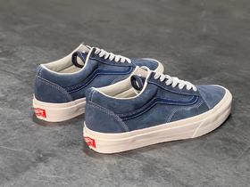 Vans Vault OG Old Skool LX 万斯 余文乐上脚同款 20ss高端支线 卡其棕 湖水蓝 麂皮低帮板鞋
