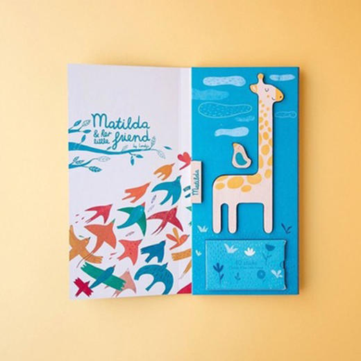 西班牙 Londji长颈鹿和她的小朋友堆叠游戏 商品图3