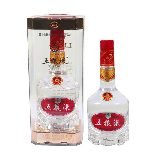 五粮液低度浓香型白酒水39度 500ml一箱6瓶 商品图1