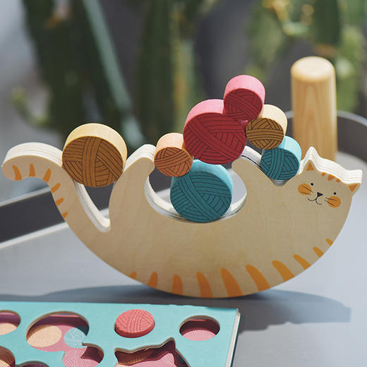 西班牙 Londji猫咪堆叠平衡游戏 商品图0