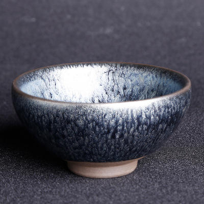 纯手工建盏铁胎油滴百花盏茶盏陶瓷茶具功夫茶杯主人杯品茗杯 商品图0