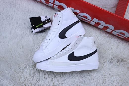 耐克/NIKE  耐克开拓者倒勾板鞋 白黑皮面加帆布 商品图1