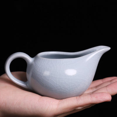 公道杯汝窑开片家用陶瓷大号倒茶公杯分茶器功夫茶具配件单个可养 商品图3