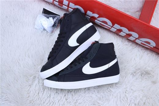 耐克/NIKE  耐克开拓者倒勾板鞋 黑白皮面加帆布 商品图1