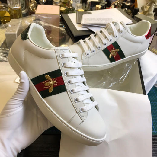 GG经典蜜蜂🐝小白鞋 商品图0