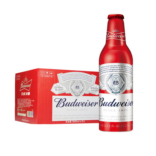 百威啤酒（铝瓶）【1*24】件 商品图0