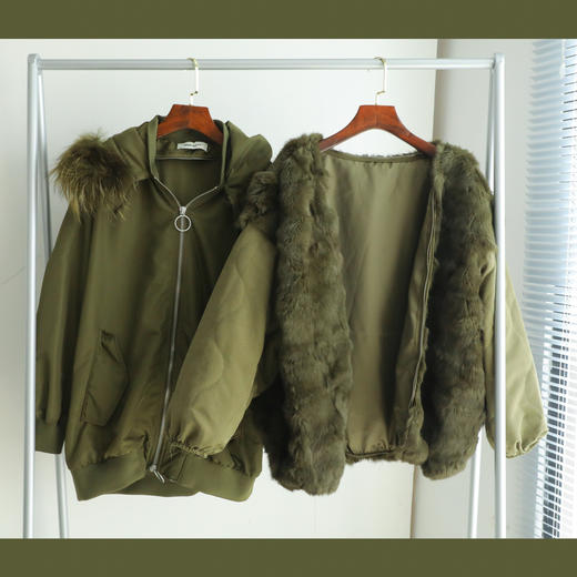 纯原单6990 意大利miss家新款皮草两件套大衣外套1128m 商品图1