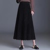 百褶裙加厚长裙，高腰中长款水貂绒针织裙 PXSJ16913 商品缩略图0