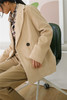 米色宽松灯芯绒西装通勤外套文艺复古百搭【付款3-5天发货周末顺延】 商品缩略图2