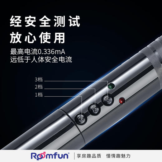美国roomfun房趣电击情趣产品电子脉冲棒拍S M情趣用品 商品图2