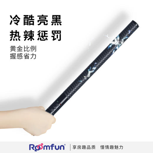 美国roomfun房趣电击情趣产品电子脉冲棒拍S M情趣用品 商品图1