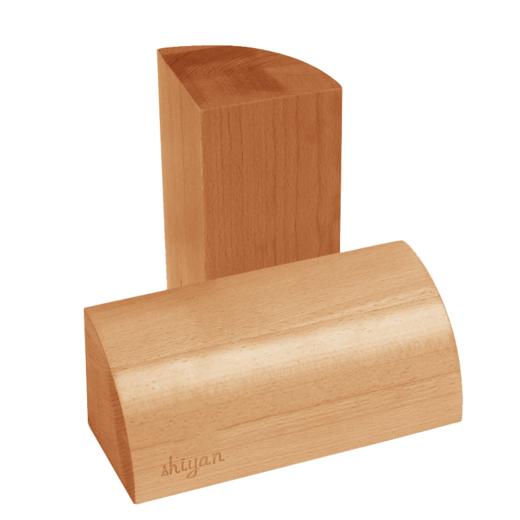 【1/4圆形砖】艾扬格瑜伽辅助砖实木圆砖四分之一圆砖半圆坡形砖1/4圆形砖 商品图2