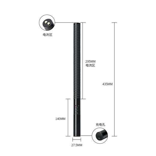 美国roomfun房趣电击情趣产品电子脉冲棒拍S M情趣用品 商品图3