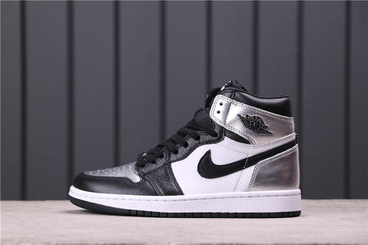 乔丹/Air Jordan aj1 乔丹1代 乔1高帮Air Jordan 1 High OG WMNS “Silver Toe” 货号：CD0461-001      乔1高帮黑银 商品图2